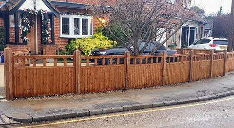 Cottage style fencing on property in Essex